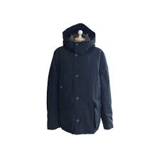 Chemise originale pour homme bleu marin darkviolet, chemise de lin homme en vente. Manteau Woolrich Parka 52 L En Coton Noir Homme
