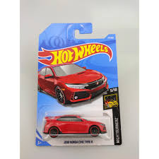 Hot wheels casting guide on sale now! Hot Wheels 2018 Honda Civic Type R Red Car Diecast Shopee Malaysia