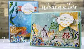 Shaker cards are great fun to create. Easy Shaker Beach Shaker Card Whale Of A Time Stamp Happy Jacque Williams Stampin Up Demonstrator