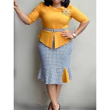 Women Work Office Dress Patchwork Plaid Sheath Bodycon Dresses In 2020 Women Bodycon Dress Womens Sheath Dress Latest African Fashion Dresses