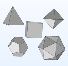 At each vertex at least 3 faces meet (maybe more). How To Use The Platonic Solids As Geometry Parts In Comsol Comsol Blog