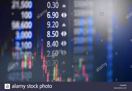 Stock Exchange Market Or Forex Trading Graph Analysis