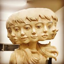 New Glitched Sculptures of Women Chiseled from Wood by Yoshitoshi Kanemaki  — Colossal