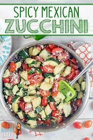 One Skillet Mexican Zucchini Mexican Zucchini Summer Vegetarian Recipes Side Dish Recipes Healthy