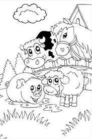 Little cute donkey stands on the field and smiles. 100 Animal Coloring Pages For Kids