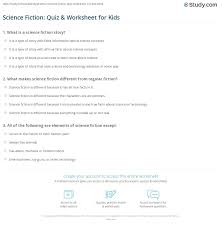 Many books have been banned over the years. Science Fiction Quiz Worksheet For Kids Study Com