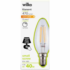 By now you already know that, whatever you are looking for, you're sure to find it on aliexpress. Wilko Small Screw E14 Ses 470lm Led Filament Candle Light Bulb Dimmable Touch Wilko