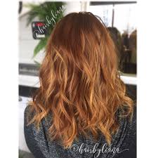 Copper Hair With Golden Blonde Balayage Highlights Natural Red Hair Medium Length Hair Soft Waves Natural Red Hair Red Blonde Hair Red Hair With Highlights