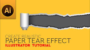 And you go find a pen and a piece of paper. Illustrator Tutorial Create Realistic Paper Tear Effect Youtube