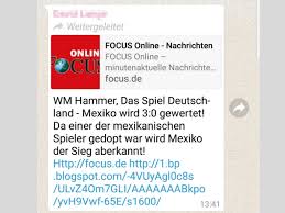 Whatsapp ist nicht nur messenger, die mobile app entwickelt zurzeit dank eines sehr fragwürdigen spieles auch zur amüsanten peinlichkeit. Whatsapp Kettenbrief Lockt Mit Mexiko Spiel Als Focus Meldung Netzwelt