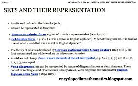 Sets And Their Representation Mathematics English Alphabet Collections Of Objects