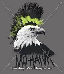 Grey Bird With Red Mohawk Mohawk Punk Eagle Bird Download This Design And Print On Your T Shirts Or Products Today At Https Downloadt Sh Shirt Print Design Bird Colorful Backgrounds