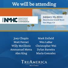 Joey Chapin, Matt Ferrari, Willy McClintic, Ammanuel Metta, Alex King, Mark  Enfield, Wes LaBar, Dylan Barreira, and Christopher Wei are looking forward  to attending National Multifamily Housing Council's Apartment Strategies  Conference in