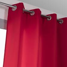 Rideau Obscurcissant Thermique Stop Froid Plus Rouge L 140 X H 250 Cm Rideaux Rideau Thermique Economies D Energie