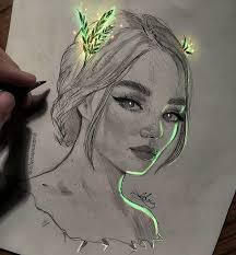 Traditional And Digital Art Drawings Hand Art Drawing Art Glowing Art