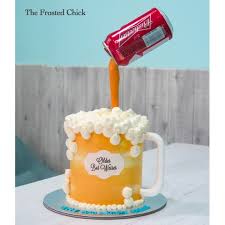 Looking for personalised birthday cakes for men, delivered to your door? Pouring Beer Cake