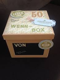 Wenn Box Zum 50 Geburtstag Geschenke Geschenkideen Geburtstagsgeschenk 50
