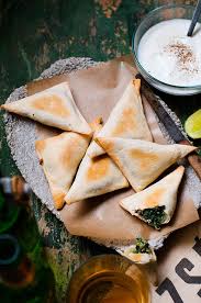 Spinach Fatayer With Beer Sour Cream Dip Somewhere Over The Kitchen Food Recipes Cooking Recipes