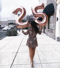Rose Gold 25 Balloons 34 Inch Number Balloons Jumbo Number Etsy Birthday Photoshoot Birthday Balloons Pictures Birthday Ideas For Her