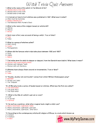 Have fun making trivia questions about swimming and swimmers. Free Printable Witch Trivia Quiz For Halloween Trivia Quiz Halloween Facts Halloween Trivia Questions