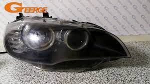 For Bmw X6 E71 E72 X6m 2008 2014 Xenon Headlight Excellent Ultra Bright Xenon Headlights Bmw X6 Led Angel Eyes