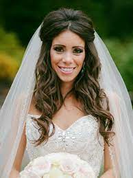 Vintage updo wedding hairstyle with long veil. 29 Vintage Wedding Hairstyles To Steal From Every Decade