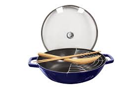 Staub Perfect Pan Dark Blue 12 Insider S Special Review You Can T Miss Read More Chef S Pans Cast Iron Cast Iron Wok Wok