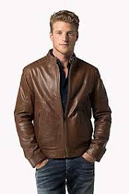 Leather Biker Jacket Tommy Hilfiger Biker Jacket Jackets Tommy Hilfiger Coats