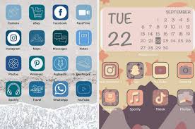 Winter aesthetic icons, home screen icons, xmas icons, green red app icons boltikstudio $ 6.00. Ios14 Aesthetic App Icon Themes