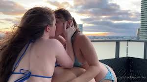 Redheadwinter Gets In A Lesbian Threesome | PimpBunny