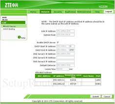 Zte zxhn f609 berfungsi sebagai internet router. How To Change The Ip Address Of The Zte H220n