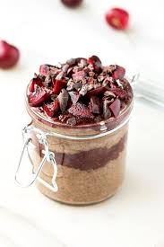 Chocolate Cherry Chia Pudding Parfaits Recipe Pudding Parfait Chia Pudding Pudding Parfait Recipes