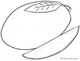 Do you know the color of a mango? Fruit Coloring Pages Printable Fruit Coloring Sheets For Free