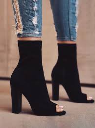 Get the lowest price on your favorite brands at poshmark. Solid Peep Toe Side Zipper Short Boots Pumps Black Heel Boots Peep Toe Boots Fashion