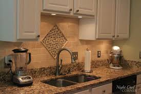 Large marble subway kitchen backsplash with herringbone style. Backsplash Granite Combinations Nbizococho