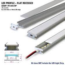 1m 3 28 Ft Flat Recessed Aluminum Led Profile With Opal Matte Diffuser For Led Strip Light Applications Led Strip Lighting Led Floor Lights Strip Lighting