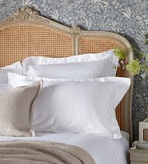 Cozy monochromatic beige and white transitional style bedroom decor with rh adler shelter bed. 600 Thread Count Luxury White Bedding Secret Linen Store