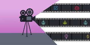 Gif Of Movie Camera With Film Reels Animating Out Of It Documentaries Camera Reel Film Reel