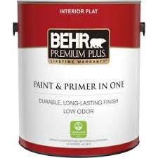 Behr Premium Plus 1 Gal Ultra Pure White Flat Low Odor Interior Paint And Primer In One 105001 Interior Design Games Best Interior Design Websites Interior Paint
