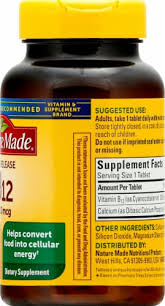 It is one of eight b vitamins. Nature Made Vitamin B12 Timed Release Tablets 1000mcg 160 Ct Kroger