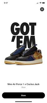 You can spot without any effort the fact that the fake af1 cactus jack sneakers have the strap placed a lot higher than the strap on the. First Time Hitting On A Draw On The Snkrs App Travisscott