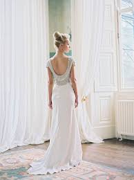 Glamorous Romantic Irish Manor House Wedding Inspiration Vintage Inspired Wedding Dresses Classic Wedding Dress Backless Wedding Dress