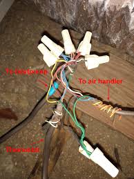 As shown in the diagram, you the y terminal is where the signal to the cooling air conditioner signal is connected. Honeywell Rth5160d Thermostat Wiring W Heat Pump Home Improvement Stack Exchange