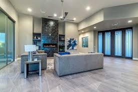 We offer high quality name brands, and buy now pay later living room furniture financing. Craycroft Spec House Contemporary Living Room Fireplace Designlines Az