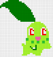 Chikorita Kandi Pattern Pony Bead Patterns Beading Patterns Perler Bead Patterns