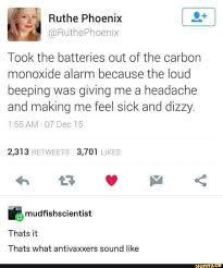 Does a carbon monoxide detector beeping every 30 to 60 seconds mean a new battery is needed or the battery is low? Took The Batteries Out Of The Carbon Monoxide Alarm Because The Loud Beeping Was Giving Me A Headache And Making Me Feel Sick And Dizzy I 55 Am Zia 1