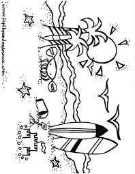 Keep your kids busy doing something fun and creative by printing out free coloring pages. Beach Coloring Page Beach Coloring Pages Coloring Pages Spring Coloring Pages