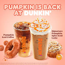 Pumpkin Is Back At Dunkin Dunkin Donuts Iced Coffee Iced Pumpkin Spice Latte Dunkin Donuts Pumpkin Spice