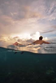 Surfing Gentle Waters Surfeur Photographie Belle Photo