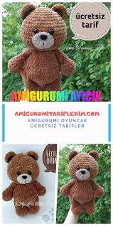 Amigurumi Sevimli Ayicik Yapimi Amigurumi Tariflerim Ayicik Amigurumi Dogum Gunu Kolaj